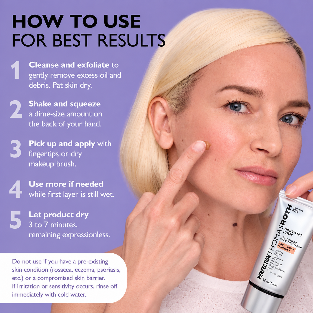 Instant Firming Temporary Face Tightener Easy-Wear Formula